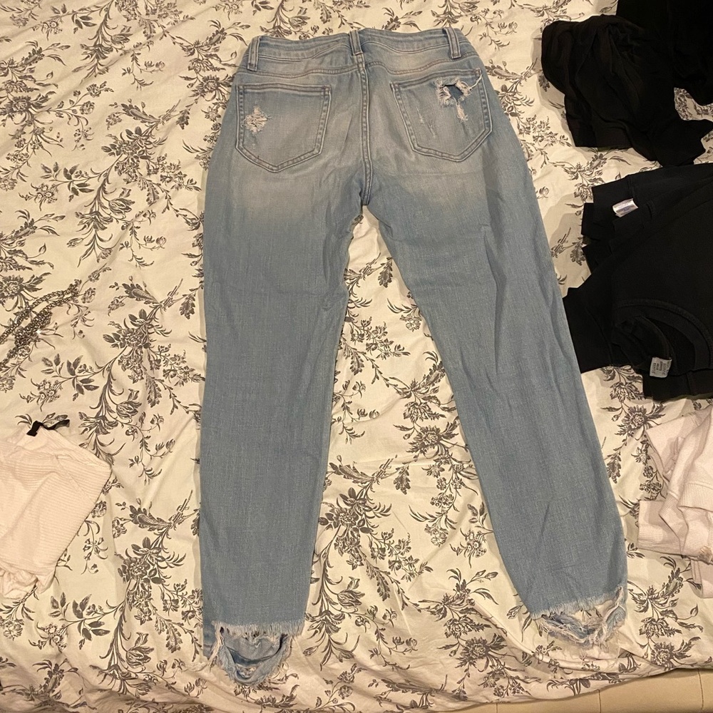 Distressed denim!